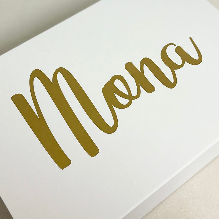 baby girl personalised box