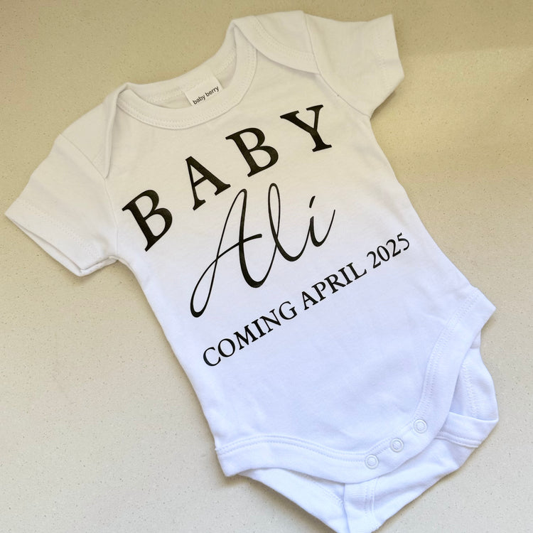 Baby Announcement Onsie