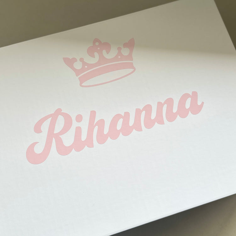 baby girl personalised box
