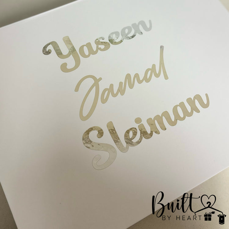 baby boy personalised box