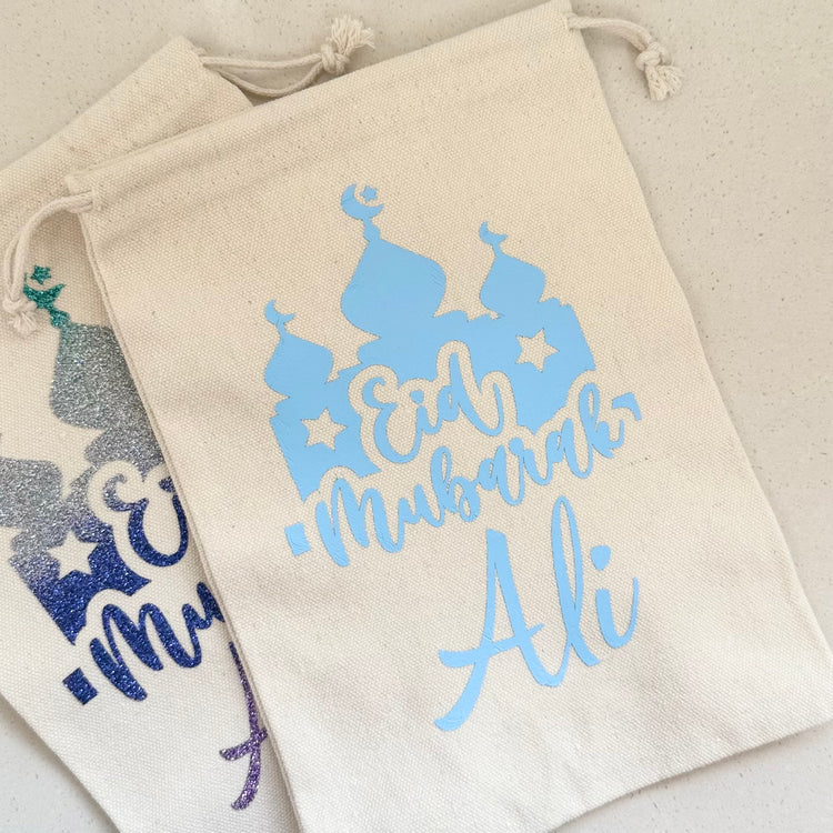 1x Personalised Empty Eid Bag