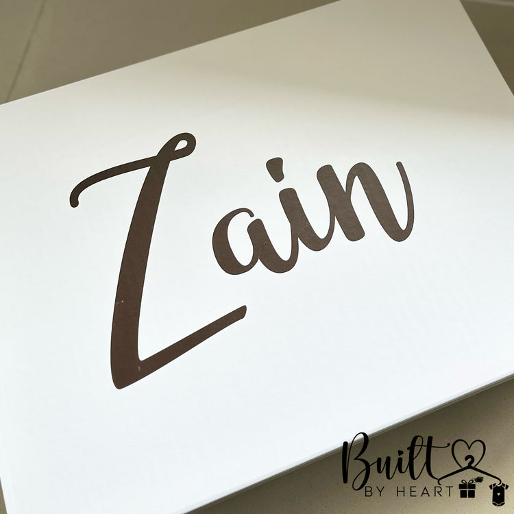 baby boy personalised box