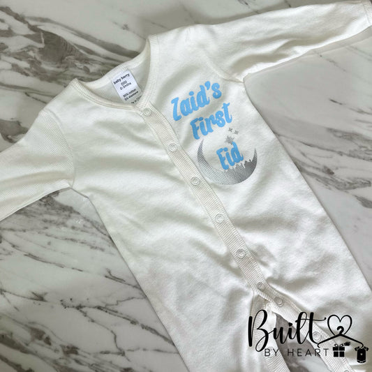 Long sleeve first eid onesie
