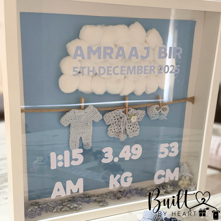 baby boy keepsake frame