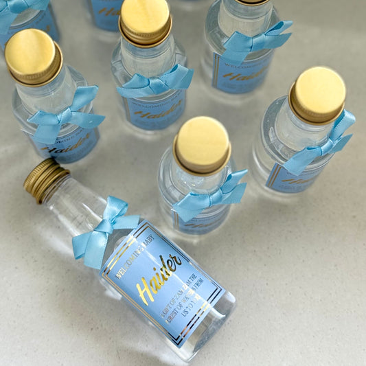 12x baby boy mini zam zam bottles