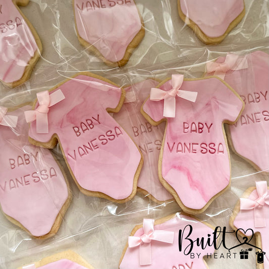 12x baby onesie cookies