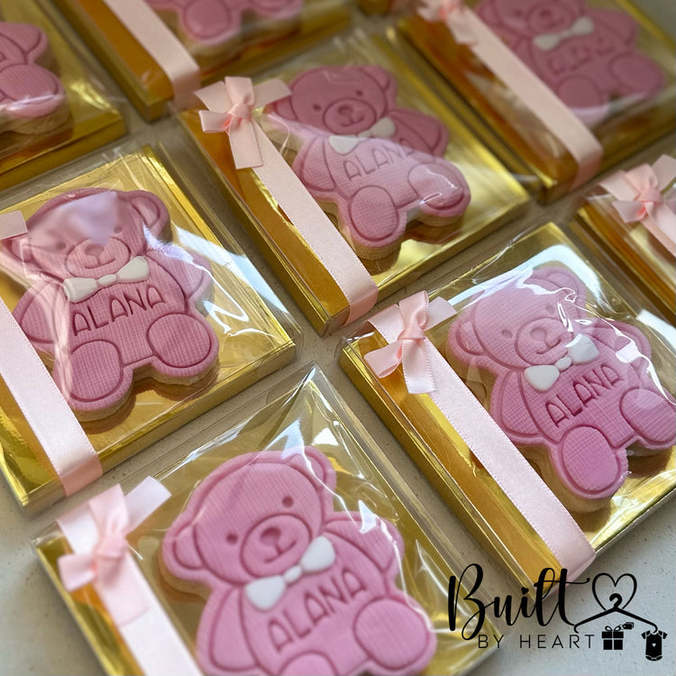 12x personalised bear cookies