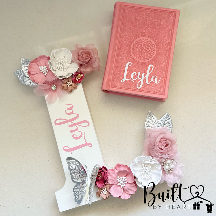 Floral letter & quaran duo