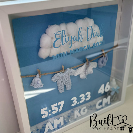 baby boy keepsake frame