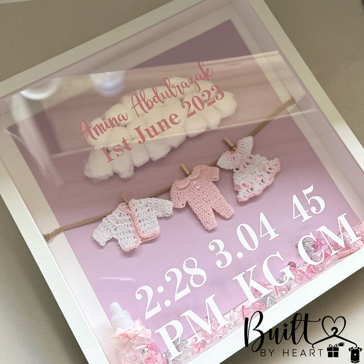 Baby Girl Keepsake 3D Frame