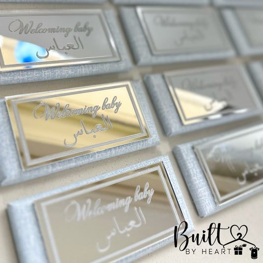 12x name plaque chocs