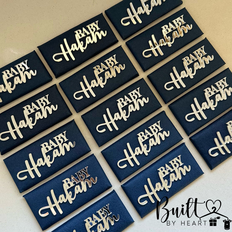 12 x Navy & Silver theme chocs