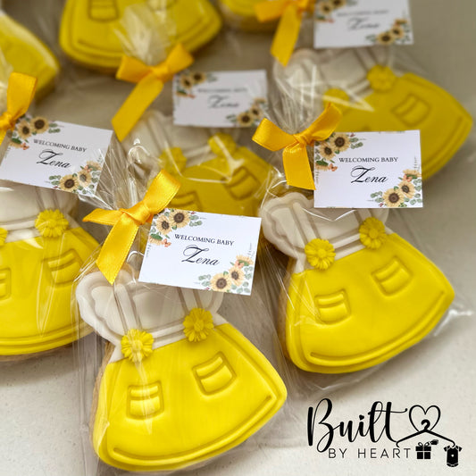 12x yellow dress cookies