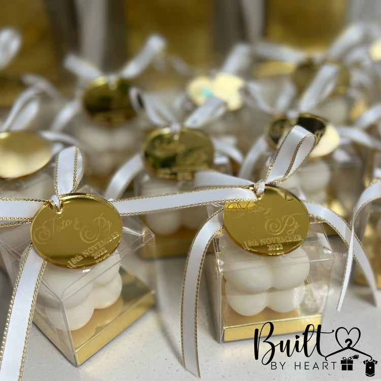 12x wedding favour candles