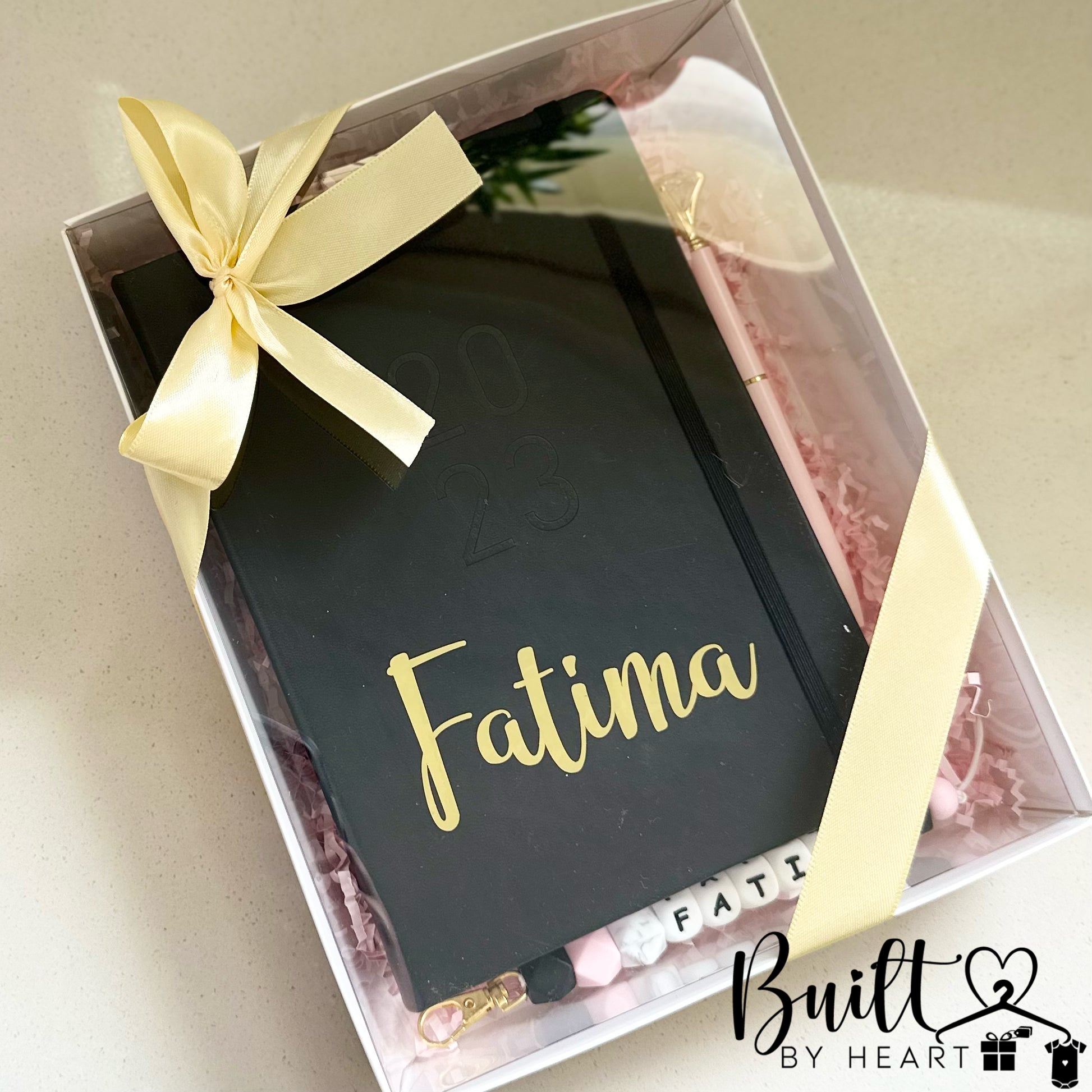 Personalised diary set – built by heart