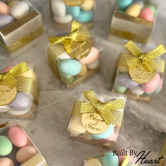 12x Pastel Rainbow theme almonds