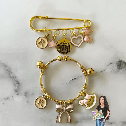 baby pin and bangle duo