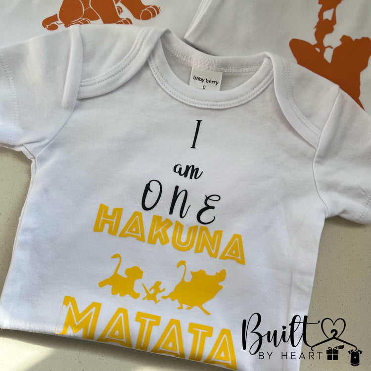 Lion King Milestone Onesie Set