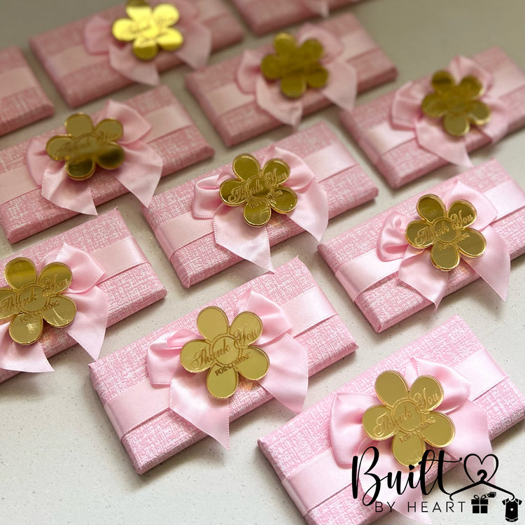 12x acrylic flower chocs